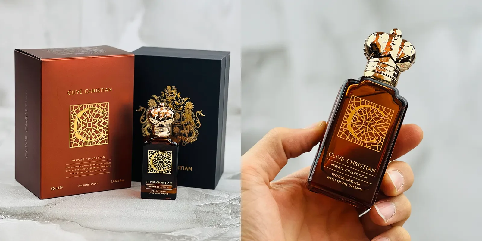 عطر ادکلن کلایو کریستین سی فور من وودی لیدر ویت عوده اینتنس